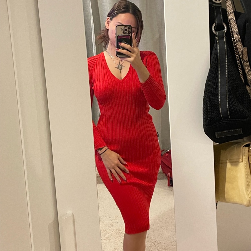 Zara Ribbed Knit Dress